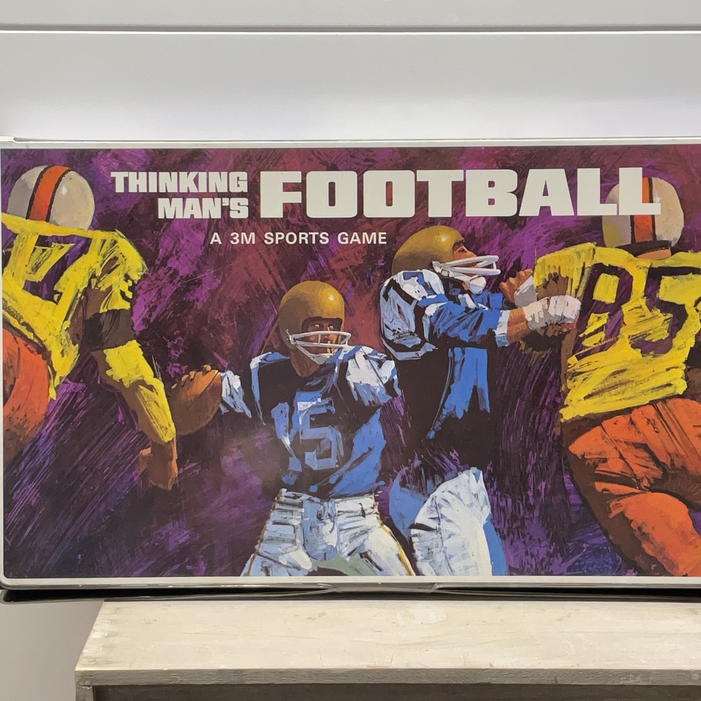 Vintage 1969 Thinking Mans Football 3M Sports Game Bookshelf Edition Strategy